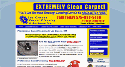 Desktop Screenshot of lascrucescarpetcleaning.com