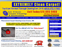 Tablet Screenshot of lascrucescarpetcleaning.com